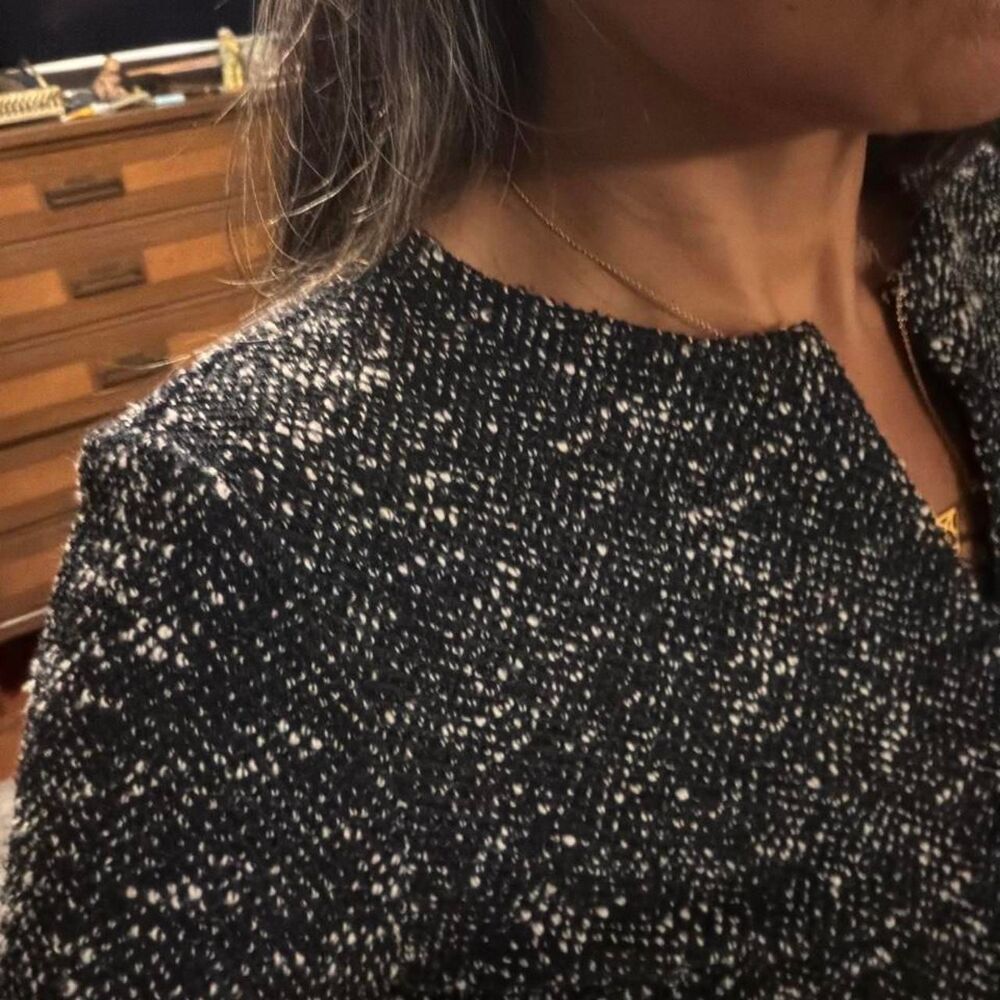 Ann-taylor Women's Navy and White Dress - Picture 2 of 4
